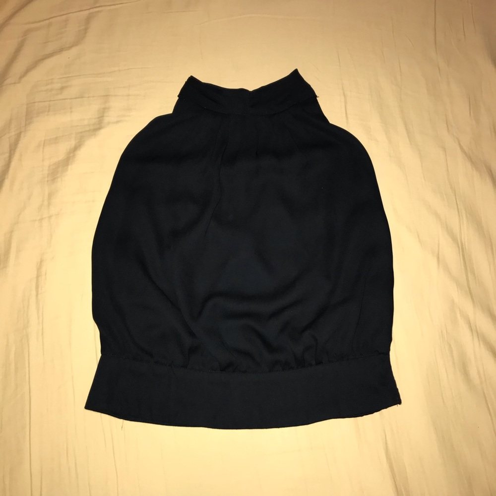 Black cutout blouse